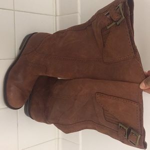 Brown Leather Lucky Brand Boots